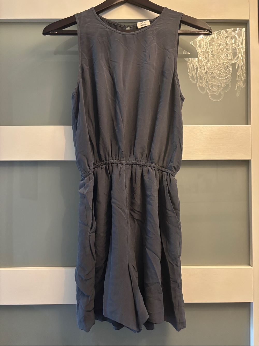 Aritzia Wilfred 100% Silk Sleeveless Romper Size Small